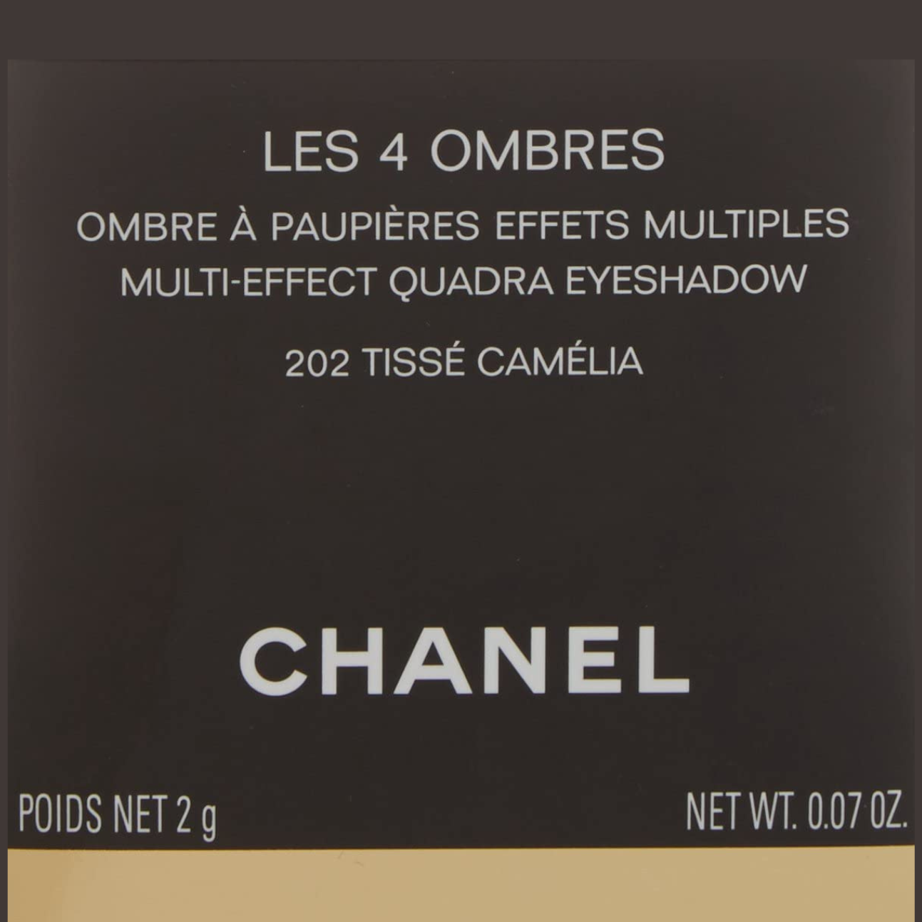 Chanel Tisse Camelia (202) Les 4 Ombres Multi-Effect Quadra Eyeshadow  Review & Swatches