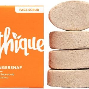 Ethique Eco-Friendly Face Scrub Bar, Gingersnap - Plastic Free & Compostable