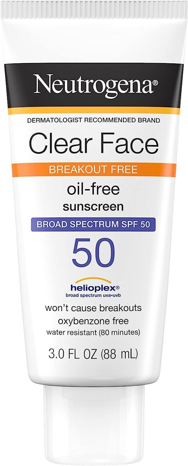 Neutrogena Clear Face Liquid Lotion Sunscreen for Acne-Prone Skin