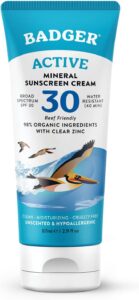 Badger SPF 30 Unscented Sunscreen Cream