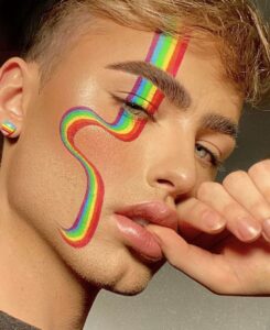 Rainbow Pride Makeup Look