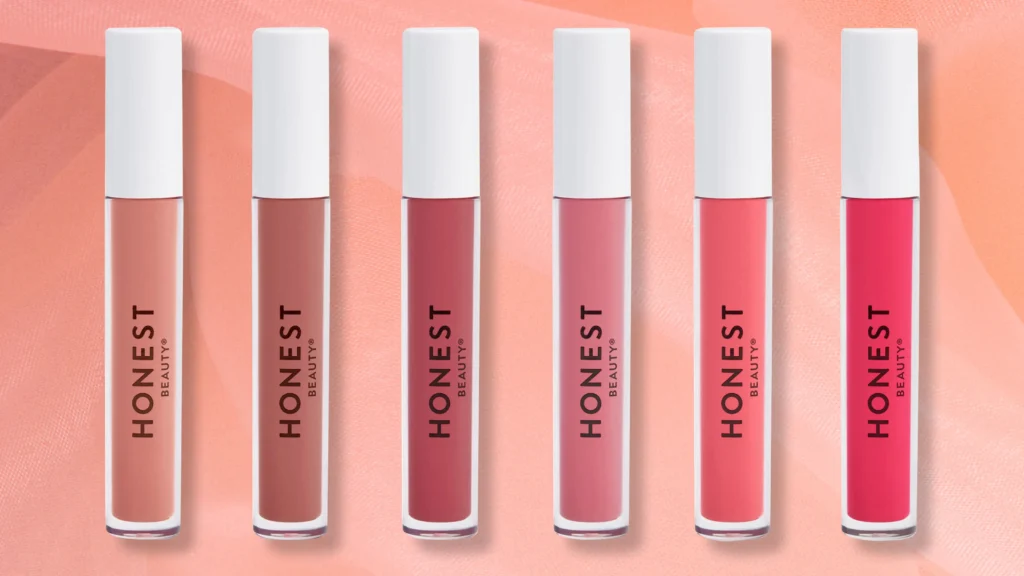 Honest Beauty Liquid Lipstick in different shades clean beauty