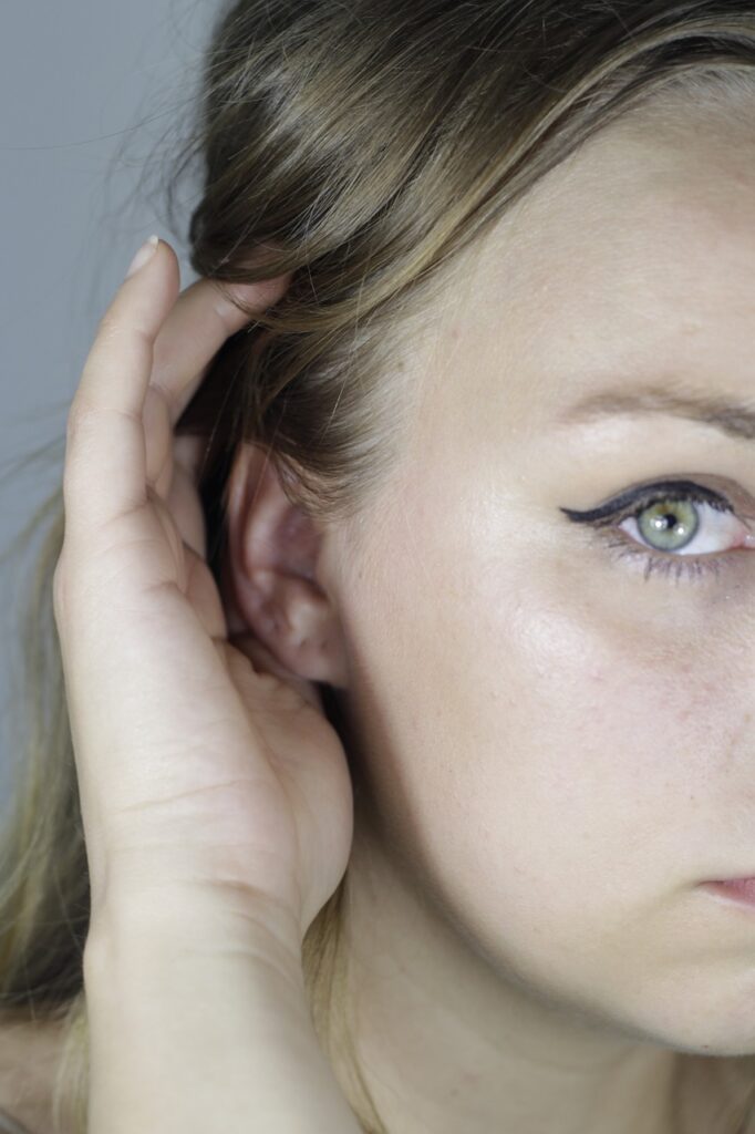 Woman with eyeliner