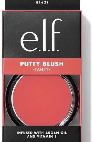 Close-up of e.l.f. Putty Blush open container, revealing the smooth putty-to-powder formula