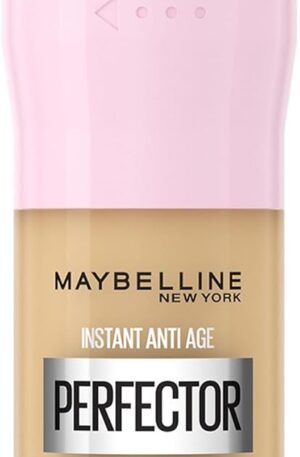 Maybelline New York Instant Anti Age Rewind Perfector, 4-In-1 Glow Primer, Concealer, Highlighter, Self-Adjusting Shades, Evens Skin Tone with a Glow Finish