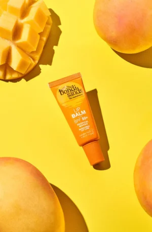 Bondi Sands Lip Balm SPF 50+ in Tropical Mango, an affordable and effective lip balm that keeps lips smooth, moisturized, and protected from the sun