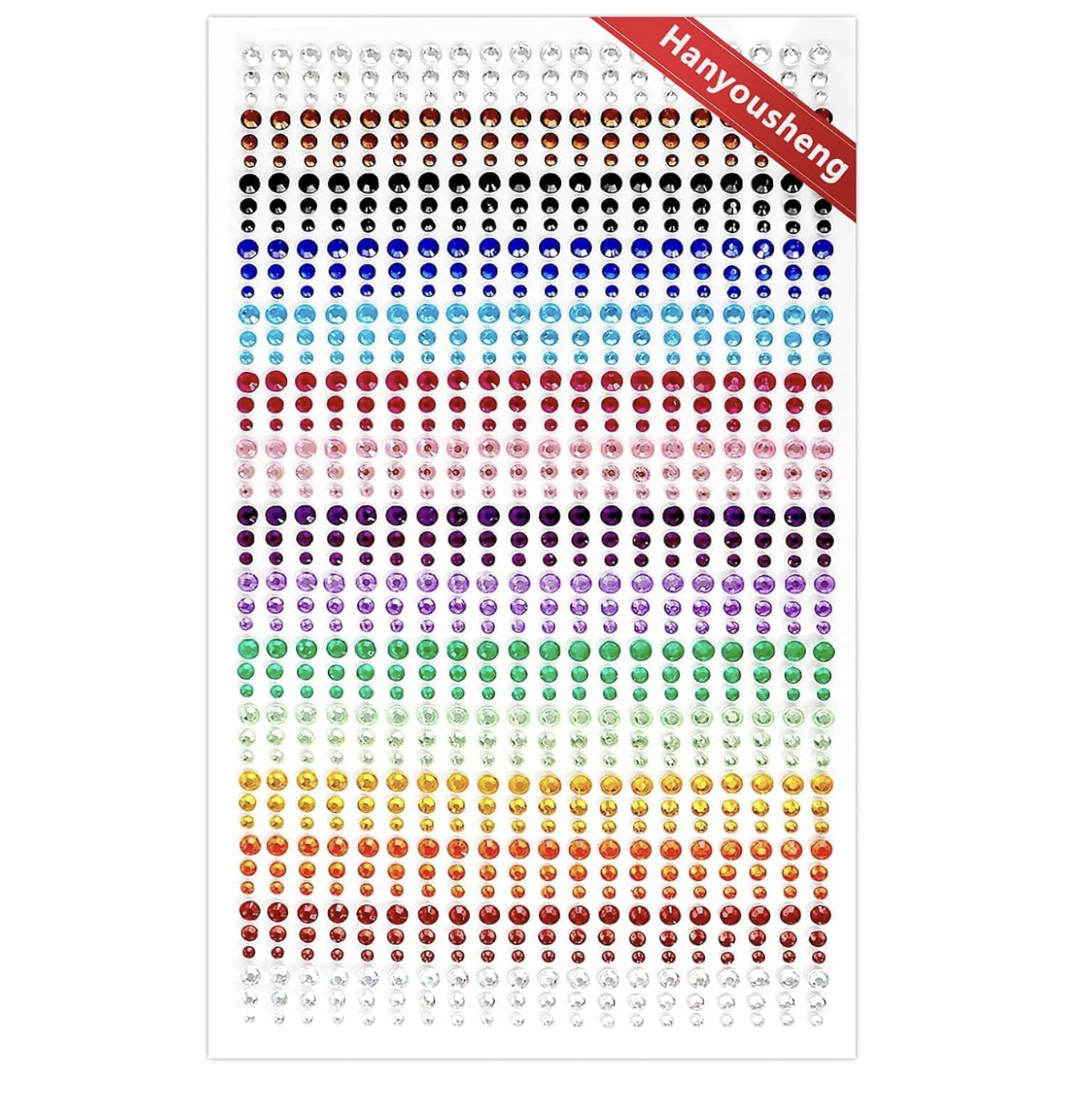 Hanyousheng Self-Adhesive Rhinestone Stickers